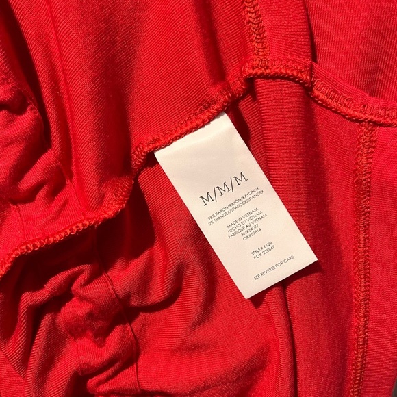 CAbi Red Peplum Short Sleeve Blouse Women’s Medium - Picture 8 of 8